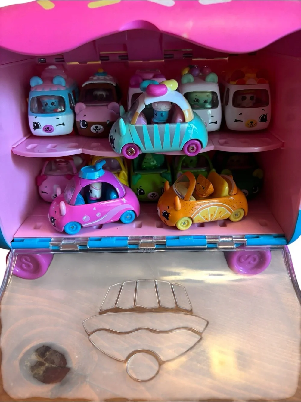 Cutie Cars | bundle Pink Carry Case with Mini Cars - Kids Toys